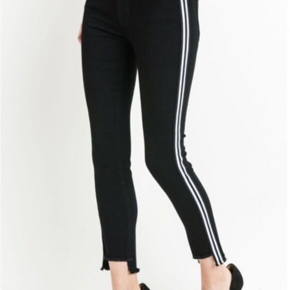 Just Black-Black Jean w/ Double Side White Stripe - Picture 10 of 10